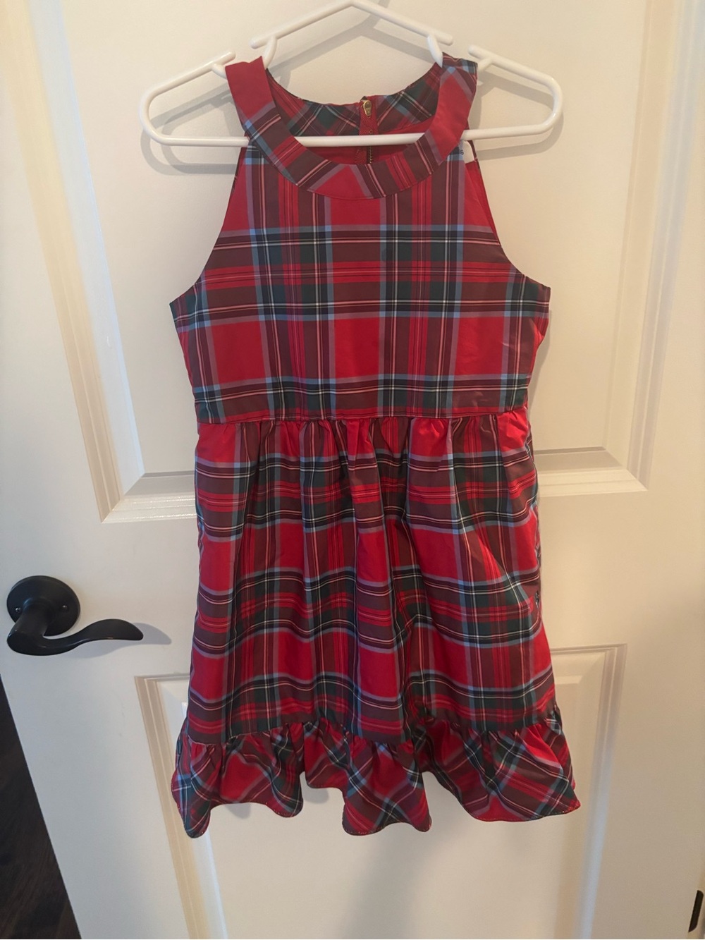 Vineyard Vine Plaid Girls' Holiday Dress